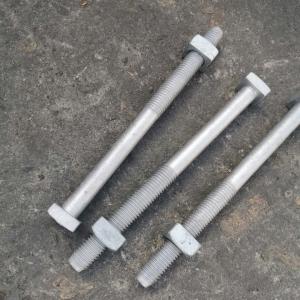 China 1/2&quot; Galvanized Steel C1045 Square Head Machine Bolt factory