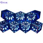 3D effect full color led dj booth