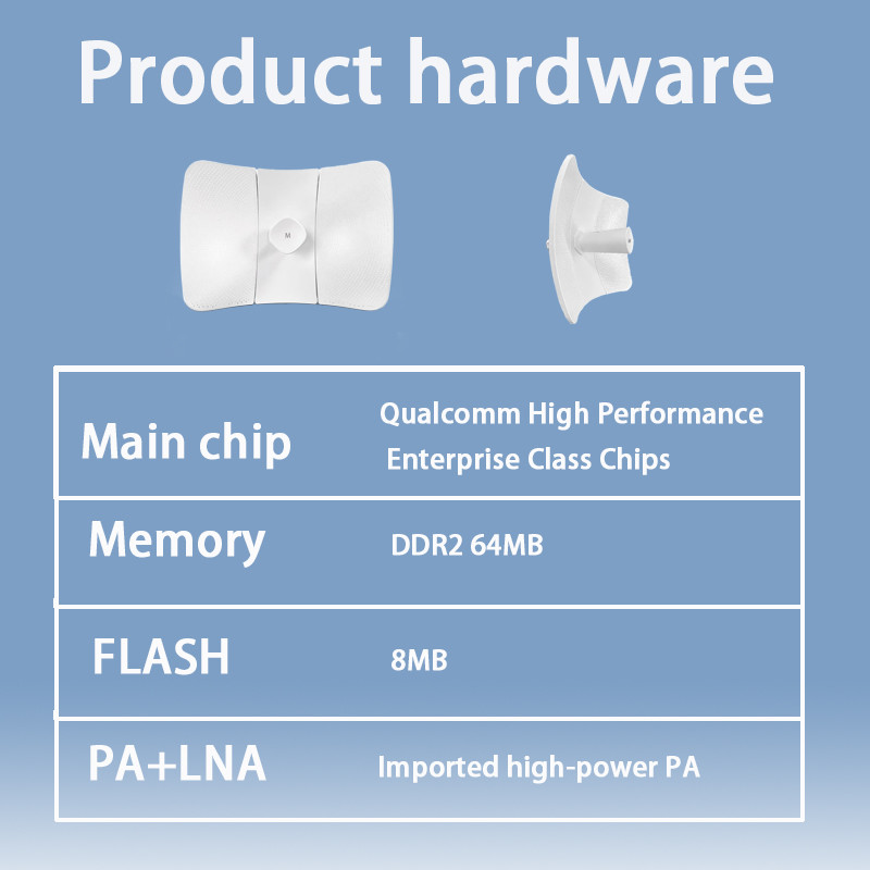 20KM Long Distance Wireless Bridge 5.8G 300Mbps Point To Point High Power Wifi Bridge