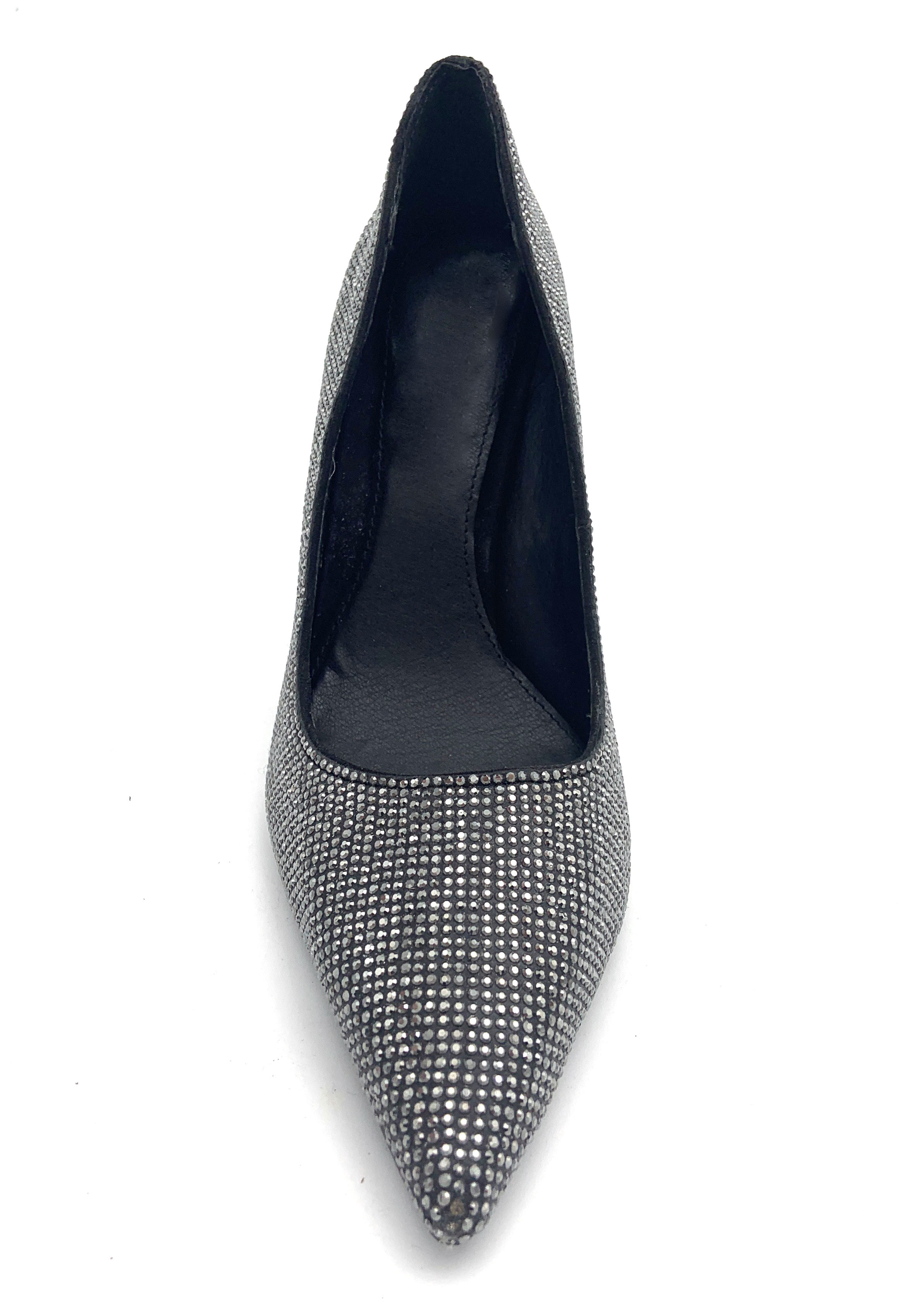 Party Cocktail Black Women Heels Fashionable With Rubber Outsole