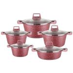Multicolor 10Pcs Cookware Sets Nonstick Aluminum Lightweight