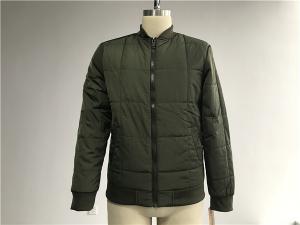 China Plastic PU Leather Coat Fatigue Quilted Polyester Padded Bomber Puffer Jacket Tw76554 factory