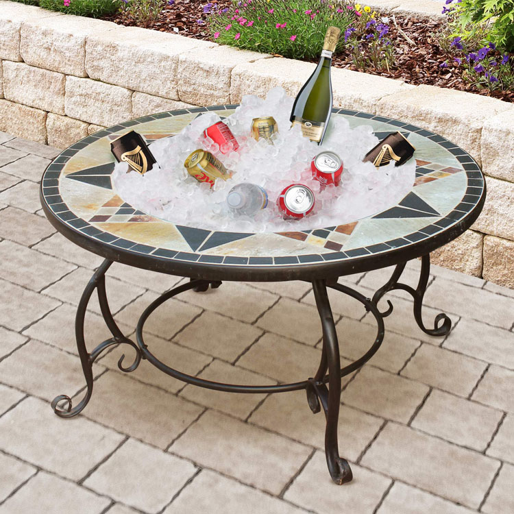 Outdoor Garden Picnic Firepit with Portable Wood Burning Firepit and Korean Charcoal BBQ