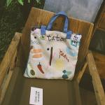 Japanese lovely art canvas single-shoulder bag spray figure cross-body bag small