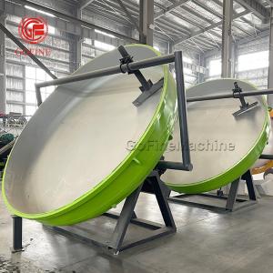 China 95% Granulation Rate Disc Fertilizer Granulator Carbon Steel Material Customizable factory