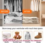 Space Saver Jumbo Vacuum Storage Bag Double Zip Seal Special Grip Clip Ideal