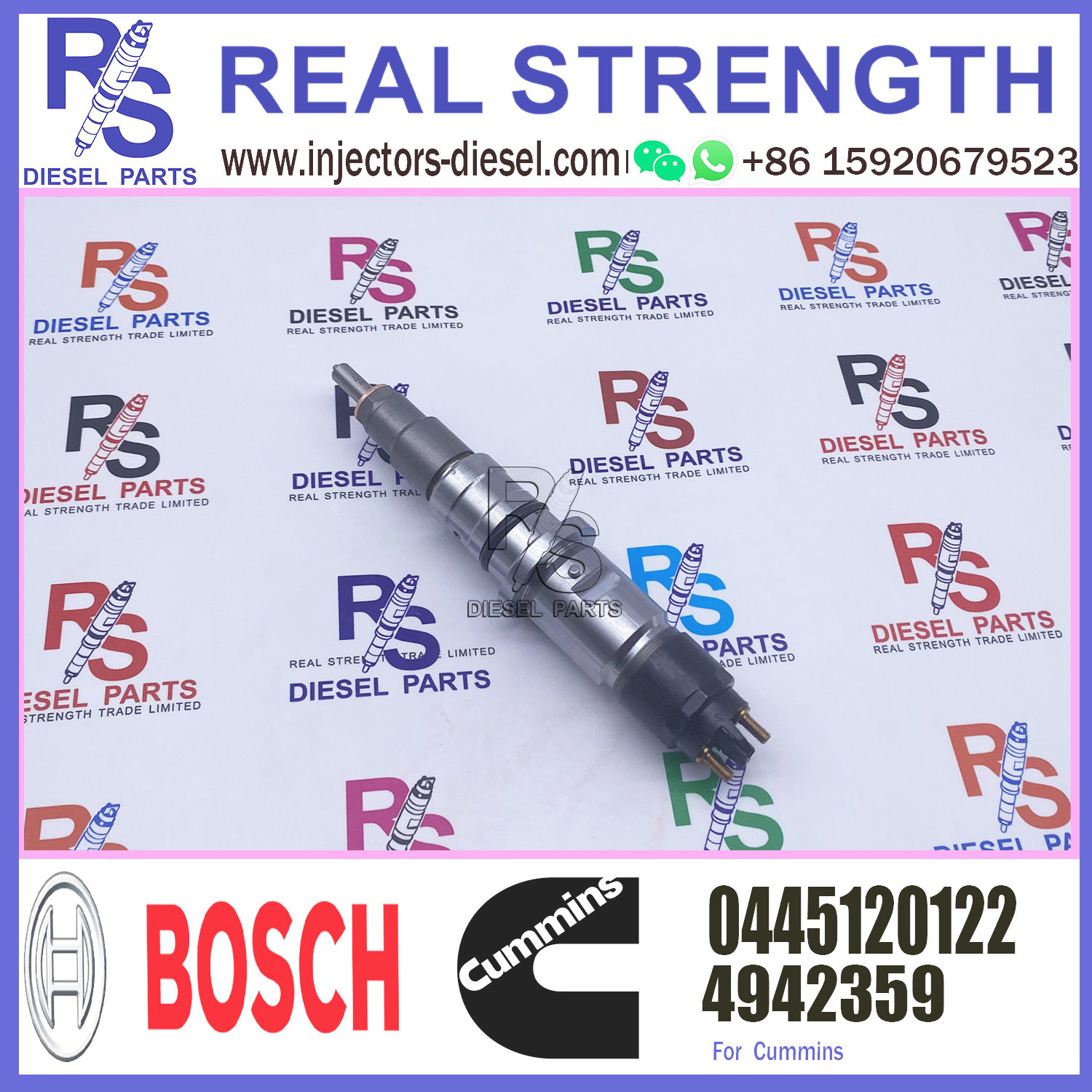 Common Rail Injector 0445120122 For Cummins ISLE 4942359