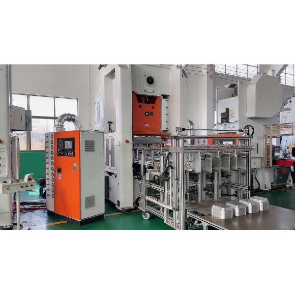 China ISO 9001 Certified 80TON Capacity 12000pcs/hour Fully Automatic Aluminum Foil Pot Making Machine factory