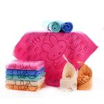 Hanging Loop Kids Microfiber Towel , Kids Bathroom Towels
