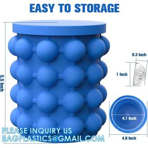 Silicone Ice Cube Molds With Removable Lids Reusable And BPA Free For Whiskey,