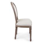 NO Folded Louis Solid Wooden Banquet Chair for Events Nordic Wedding and Event