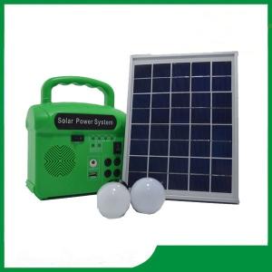China 10w mini solar lighting system / portable DC solar kits with phone charger for camping light factory