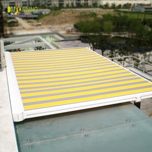 China WaterProof SunProof Retractable Roof Awning Steel Transparent External Conservatory Awnings factory