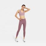 Antibacterial Seamless Fitness Sportswear High Waist Yoga Pants And Bra