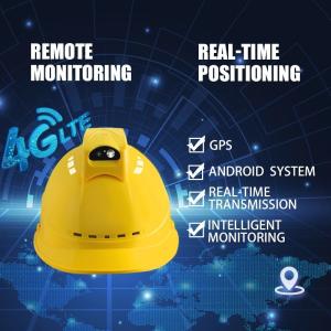 China Detachable 4G LTE Safety Helmet with Camera Chipset MTK6739 factory