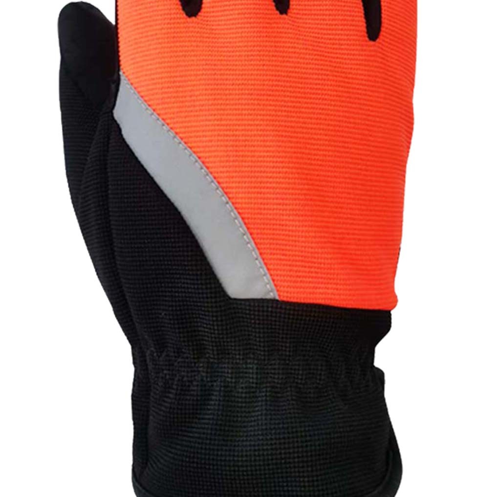 CE Winter Gloves PU Palm 40g Thinsulate Lining With Reflective Strap