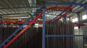China Automatic Control Cabinet System Vertical Powder Coating Line Treatment Equipment 5000 Tons factory