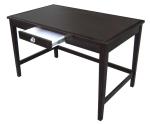 Simple dark finish 1-drawer Wooden HPL top writing desk for hotel bedroom