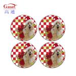 Custom Logo Kitchen Products Portable Wine Round Square Tempered Glass Coasters