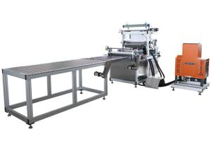 China 2×30Lines Rotary Pleating Machine Fully Automatic PP Intermittent Gluing Production Line factory