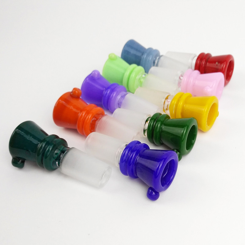 Thick Bong Spare Parts Glass Bong Slides With Handle Bowl Funnel Male Hourglass