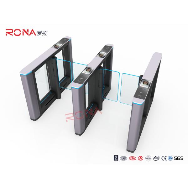 Stainless Steel Bi - Directional Turnstile Security Gates With Fingerprint