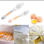 Antiscald Egg Beater Stainless Steel , Nonslip Whisk Cooking Utensil