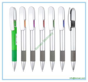 China ball pen retractable,clip can be printed factory