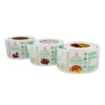 CMYK Eco Friendly Self Adhesive Sticky Labels Square Fruit Label Stickers