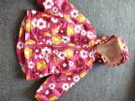 Autumn Winter Long Girls Hooded Winter Coat Floral Printed