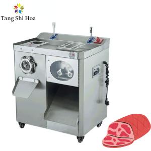 China Stainless Steel 220V Meat Cutter And Grinder For Professional Butchers And Meat Processing factory