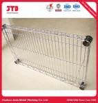 1.6m 150kgs Household Storage Racks OEM 3 Tier Chrome Shelving Unit