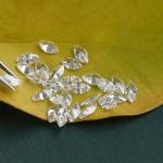 1.5x3.3-4.8x9.5mm 0.01 To 0.68ct Natural Melee Diamonds White Marquise Shape DEF