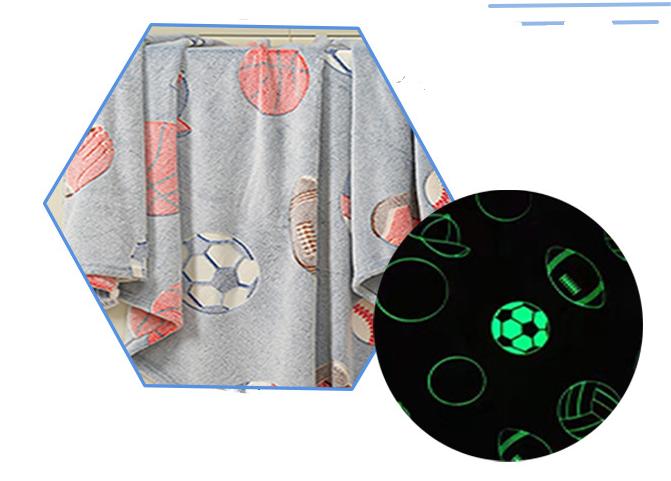 500g Festival Pattern Glow-in-the-Dark Blanket Cover for Office Nap Air Conditioning