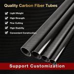 Precision Engineered 3K Matte Twill Carbon Fiber Hollow Round Tube