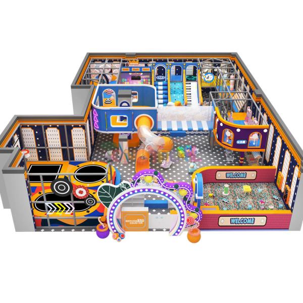 Childrens Indoor Playground Equipment 100 Squares Indoor Commercial Playground