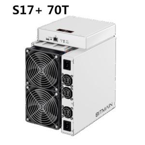 China BCH BSV 2920 Watt Ethernet Bitmain Antminer S17+ 70TH/S factory