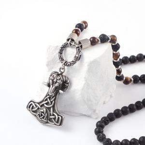 China Halloween Punk Ram Casting Fashion Pendant Trendy Explosive Beaded Necklace Hanging Tag Boyfriend Style factory