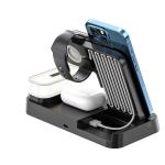Qi 3 In 1 Fast Wireless Charger Stand Nightlight 30W For Watch 7 Airpods Pro