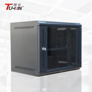 China Network Cabinet Wall Mount , 9u Wall Data Cabinet With Heat Dissipating Hole in CIXI factory