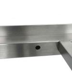 Brushed Polished Stainless Steel Dining Table Frame And Legs