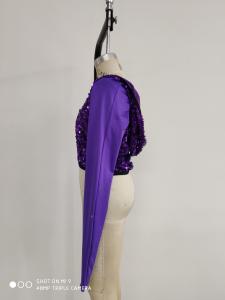 China Pr24 Dance Practice Clothes Purple Color Professional Specialized factory