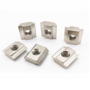 Carbon Steel Fasteners Square T Slot Self Locking Clinch Custom M5 T Slide