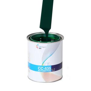 China 1K Solid Color Automotive Base Coat Paint Yellow green Car Paint factory