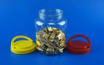 Large Capacity Plastic Food Storage Jars With Lids 115MM Caliber 108G