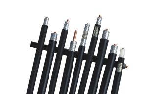 China Low Loss 100 Coaxial Cable with PVC Jacket, Flexible Braiding 50 Ohm Cable for WLL, GPS factory
