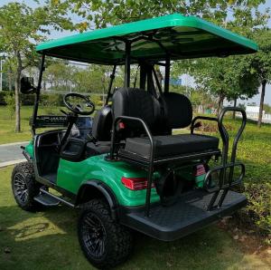 China 10 Inch TFT Lifted Golf Cart IP66 CARplay Display 48V 4 Seater Steel Frame factory