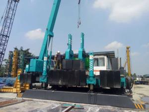 China Hammer Steel Pile Driving Equipment 1.0m Piling Stroke High Piling Speed factory