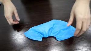 China Disposable Nonwoven CPE Shoe Cover Elastic Band at Opening Multiple Sizes Waterproof Excellent Liquid and Tear Resistance factory
