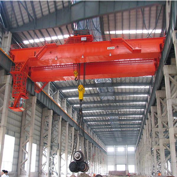 220 - 480v Stable Double Beam Workshop Overhead Crane Strong Rigidity Long Life